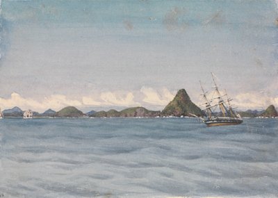 Anclaje exterior en calma, Mazatlán [México], 17 de agosto de 1850. de Admiral Sir Edward Gennys Fanshawe