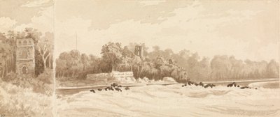 Torre en ruinas en el emplazamiento de la antigua ciudad de Panamá, destruida por Morgan el Bucanero en 1670, marzo de 1850". de Admiral Sir Edward Gennys Fanshawe