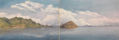 Taboga, Bahía de Panamá - Islas de Perico, Colina sobre Panamá c en la distancia, Marzo 1850 (acuarela) de Admiral Sir Edward Gennys Fanshawe