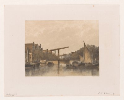 Vista del Zwanenburgwal de Adolf Carel Nunnink