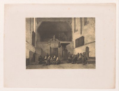 Interior de la iglesia con figuras de Adolf Carel Nunnink