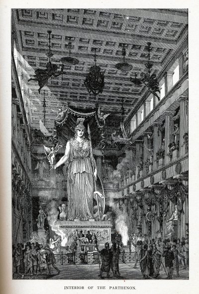Interior del Partenón, 1882 de Adolf Closs