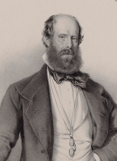 Retrato del compositor Luigi Ricci 1805-1859, 1858 de Adolf Dauthage