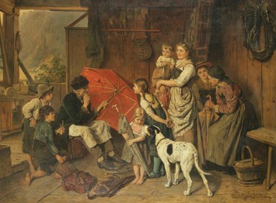 El hombre del paraguas de Adolf Eberle