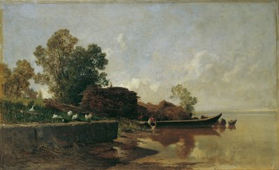 La Fraueninsel en el Chiemsee de Adolf Gustav Ditscheiner