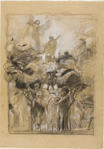 Composición de grupo de Fantasía Encadenada de Adolf Hiremy Hirschl
