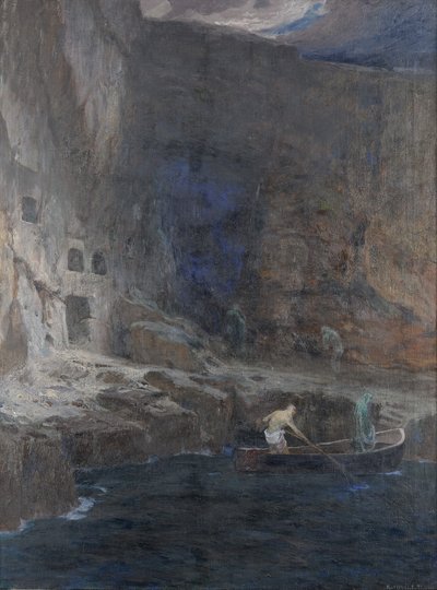 Las almas de Aqueronte (detalle), 1898 de Adolf Hiremy Hirschl