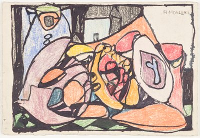 Tarjeta de invitación de colores de Adolf Holzel