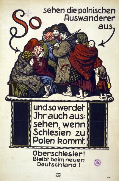 Cartel antipolaco alemán de Adolf Munzer