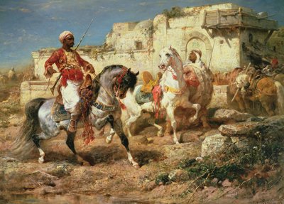 Jinetes árabes de Adolf Schreyer
