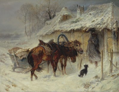 Buscando contrabandistas, c.1867 de Adolf Schreyer