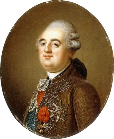 Retrato del rey Luis XVI de Francia, busto, 1787 de Adolf Ulrich Wertmuller