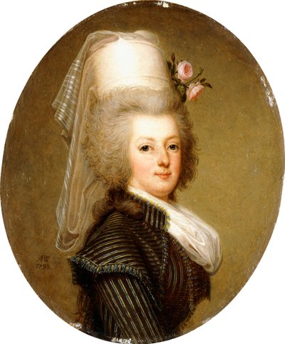 Retrato de la reina María Antonieta, 1793 de Adolf Ulrich Wertmuller