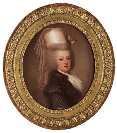 Retrato de la Reina María Antonieta de Francia 1755-1793, 1789 de Adolf Ulrich Wertmuller
