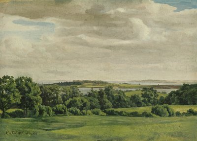 Paisaje en Holstein, 1827 de Adolf Vollmer