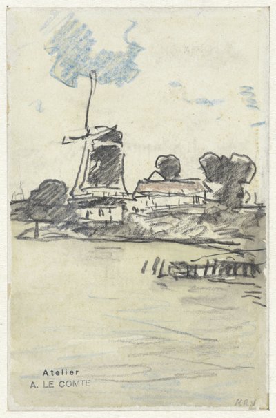 Molino en el paseo marítimo de Adolf le Comte
