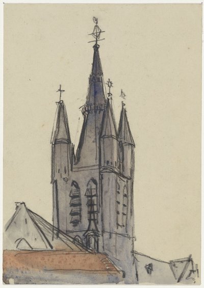 Torre de la Iglesia Vieja de Delft de Adolf le Comte