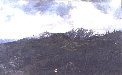 En pastos alpinos de Adolf von Meckel