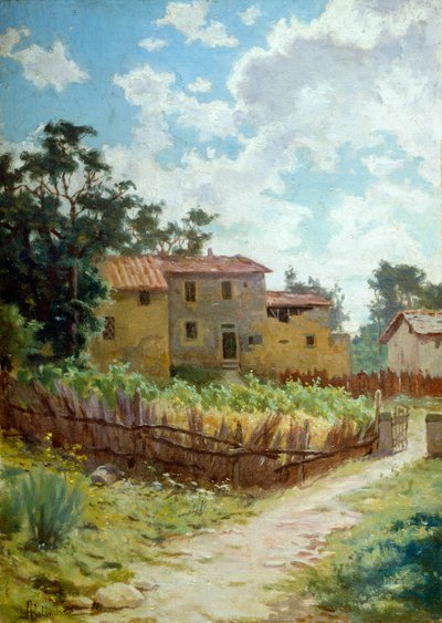 Paisaje toscano de Adolfo Belimbau