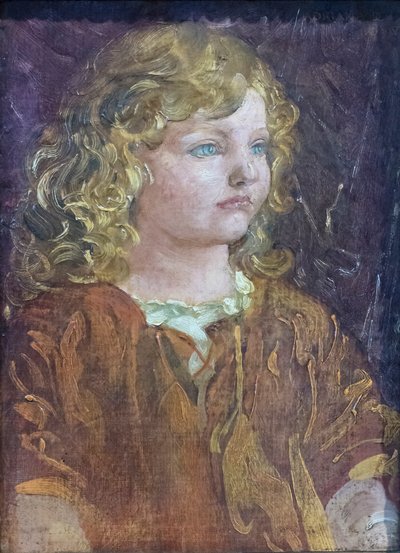 Retrato de Adriana, hija del artista de Adolfo de Carolis