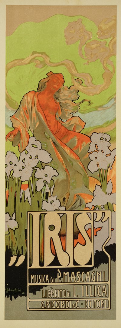 Portada de la partitura y libreto de la ópera 
