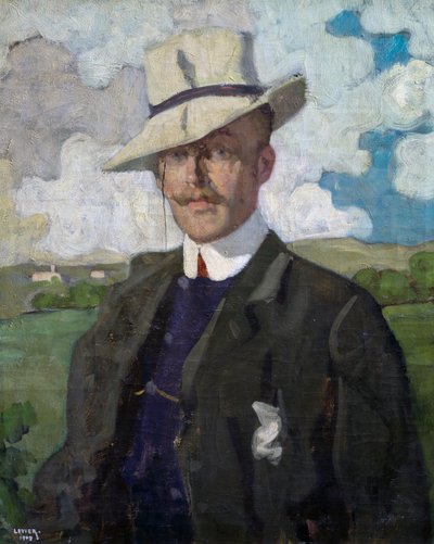 Retrato del compositor francés Emile Desportes de Adolfo Levier