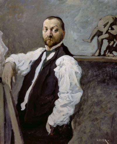 Retrato del escultor Alfonso Canciani de Adolfo Levier