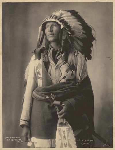 Blackhorn, Sioux de Adolph F. Muhr
