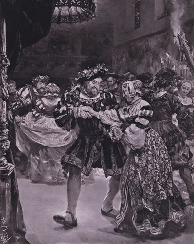 Escena de Enrique VIII de Shakespeare (Acto I, Escena 4) de Adolph Friedrich Erdmann von (after) Menzel