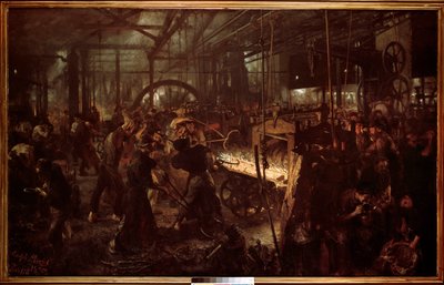 Metalurgia: El laminador, trabajo en la forja de Adolph Menzel