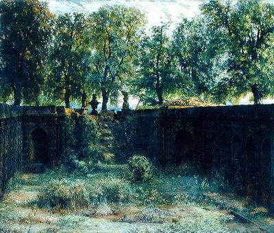 Ninfeo en el Zwinger en Dresde, 1850 de Adolph Menzel