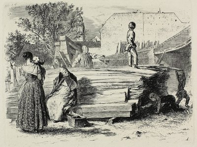 Placa cuatro, de Radierversuche de Adolph Menzel