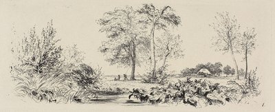 Lámina uno, de Radierversuche de Adolph Menzel