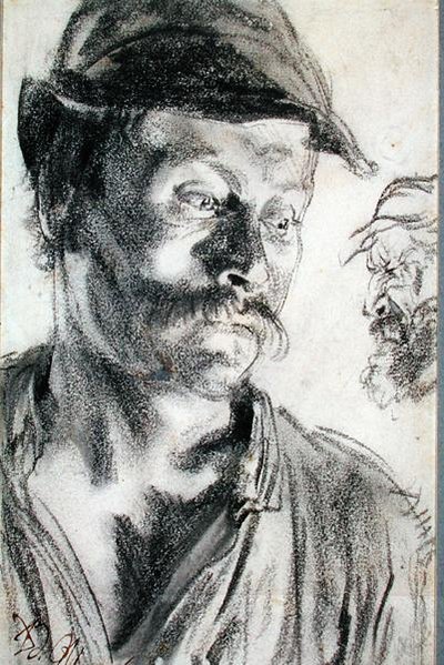 Estudio para Los ferreteros de Adolph Menzel
