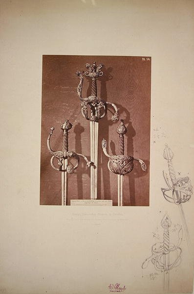 Espadas de hierro y plata de Adolph Menzel