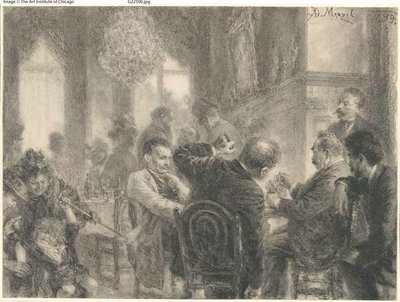 El juego de cartas de Adolph Menzel