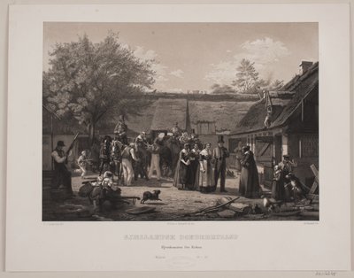 Boda campesina de Selandia de Johan Adolph Kittendorff