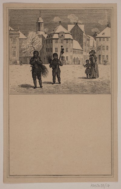 Los deshollinadores. No. 16 en Chr. Winther y M. Rørbye, "25 Imágenes para niños pequeños" de Johan Adolph Kittendorff