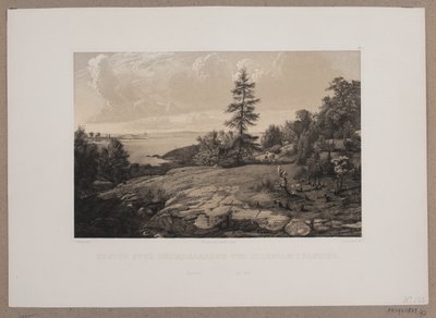 Vista de Skjærdgaarden en Elleholm, en Bleking. de Johan Adolph Kittendorff