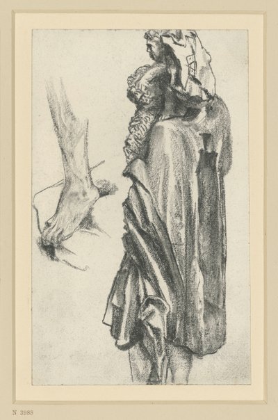 San Cristóbal, del maestro de los apóstoles de Freiberg, en Dresde de Adolph Menzel