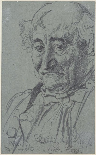 Heinrich von Kleist, «La jarra rota»: el actor Theodor Döring en el papel del juez del pueblo Adam de Adolph Menzel