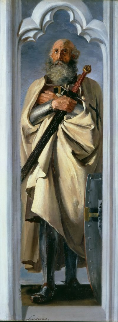 Luther Luder von Braunschweig, Gran Maestre de los Caballeros Teutónicos, 1846 de Adolph Menzel