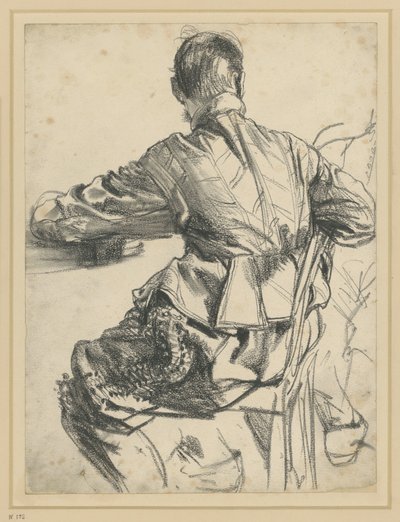 Maqueta con el traje de gala del príncipe elector Juan Jorge I de Sajonia, Museo Histórico, Dresde de Adolph Menzel