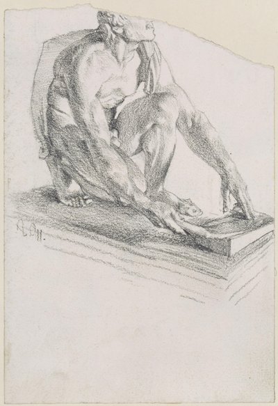 «El segador afilando su hoz» (reproducción del original de la Galería de los Uffizi de Florencia) de Adolph Menzel