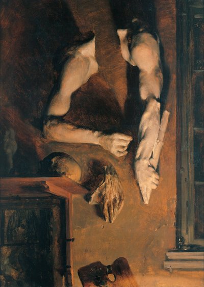Pared del estudio, 1852 de Adolph Menzel