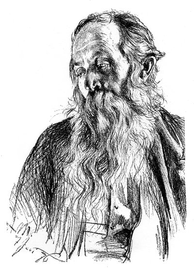 Estudio de un judío, c1880-1882 de Adolph Menzel