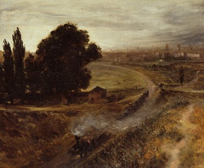 El Ferrocarril Berlín-Potsdam, 1847 de Adolph Menzel