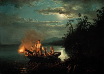 Lystring en Krøderen de Adolph Tidemand
