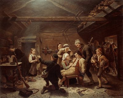 El regreso de los cazadores de osos de Adolph Tidemand