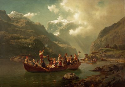 Boda en Hardanger de Adolph Tidemand